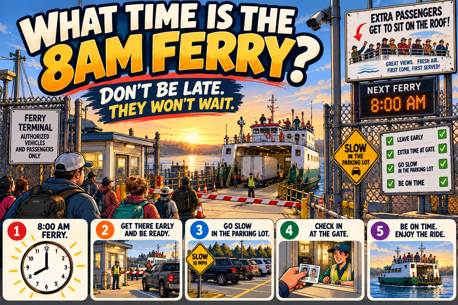 What Time Is The 8am Ferry?